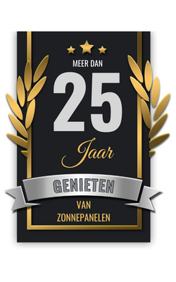  meer dan 25 jaar genieten van zonnepanelen