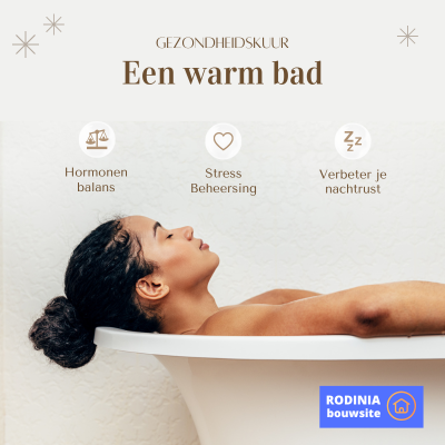 mevrouw relaxt in een bad