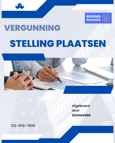 document vergunning stelling plaatsen